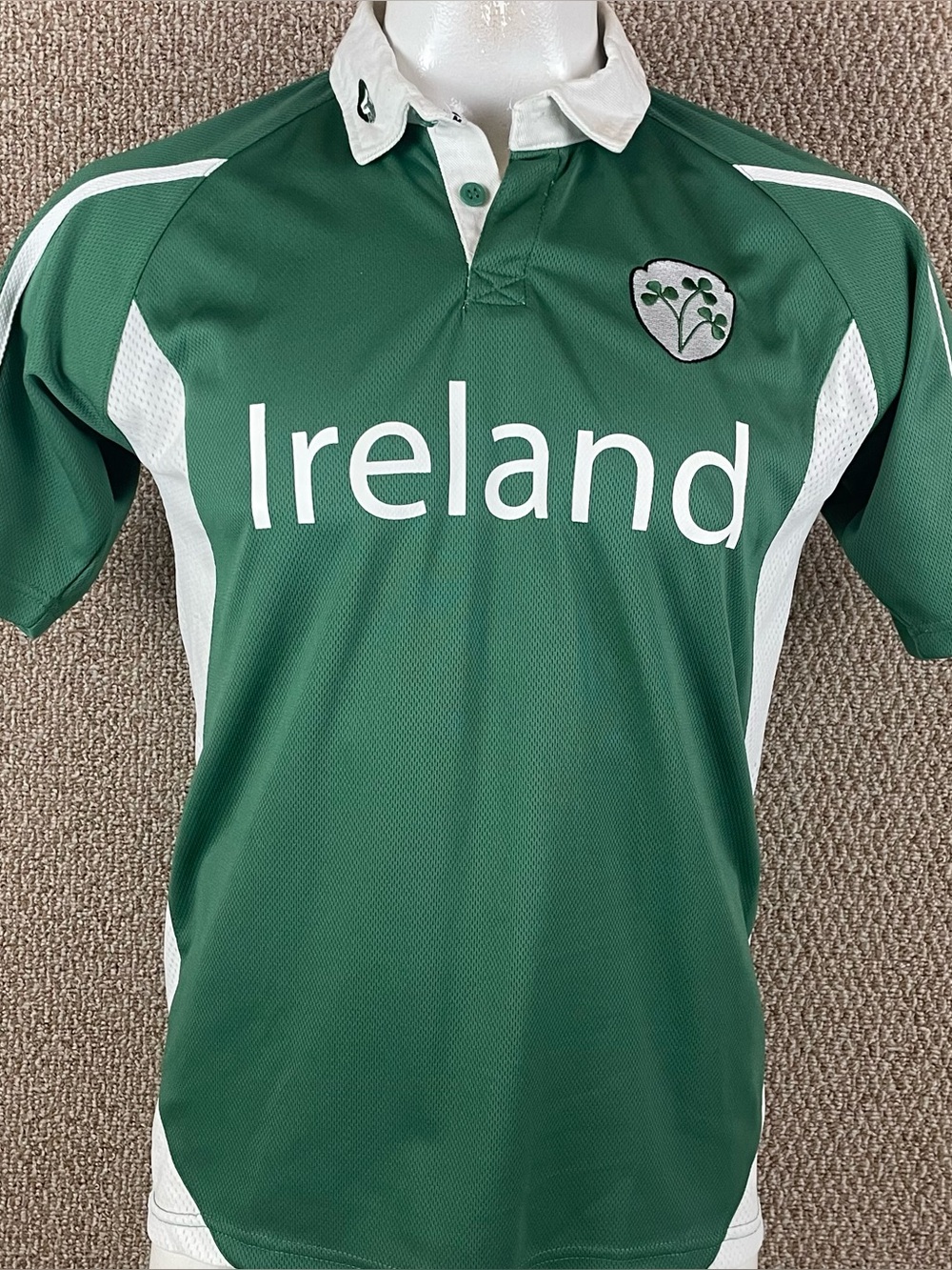 Croker Ireland Rugby Shirt Men’s S (Fits M/L) Performance Jersey Irish T166
